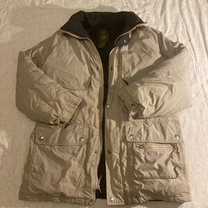Men's Beige Outdoor Exchange Vintage Parka with removable hood